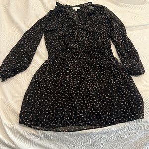 Socialite black chiffon dress
